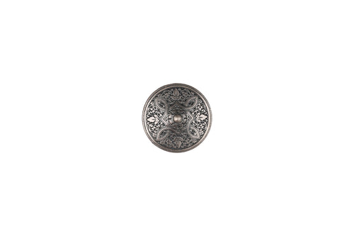 Skacel Collection - Button, Metal Antique Silver Madonna, 15 mm