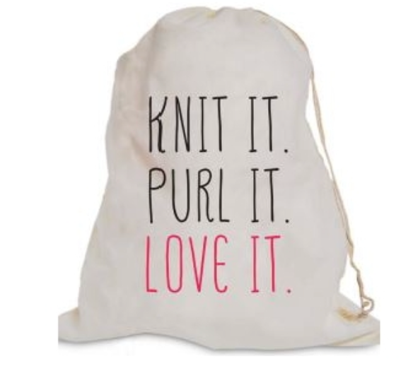 Project Bag - Knit It, Purl It, Love It