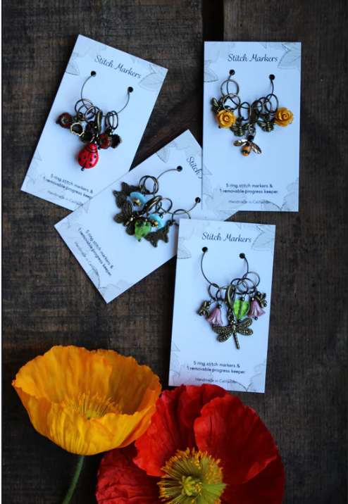 Handmade Themed Stitch Marker Sets from NNK Press
