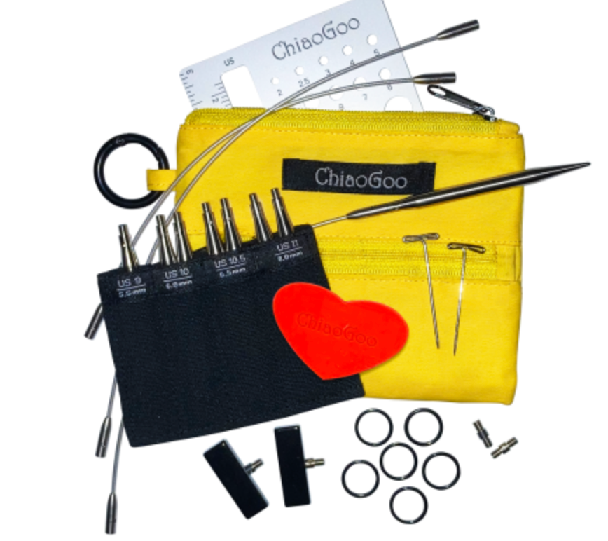 Chiaogoo Twist Shorties Set US 9-11 - Yellow