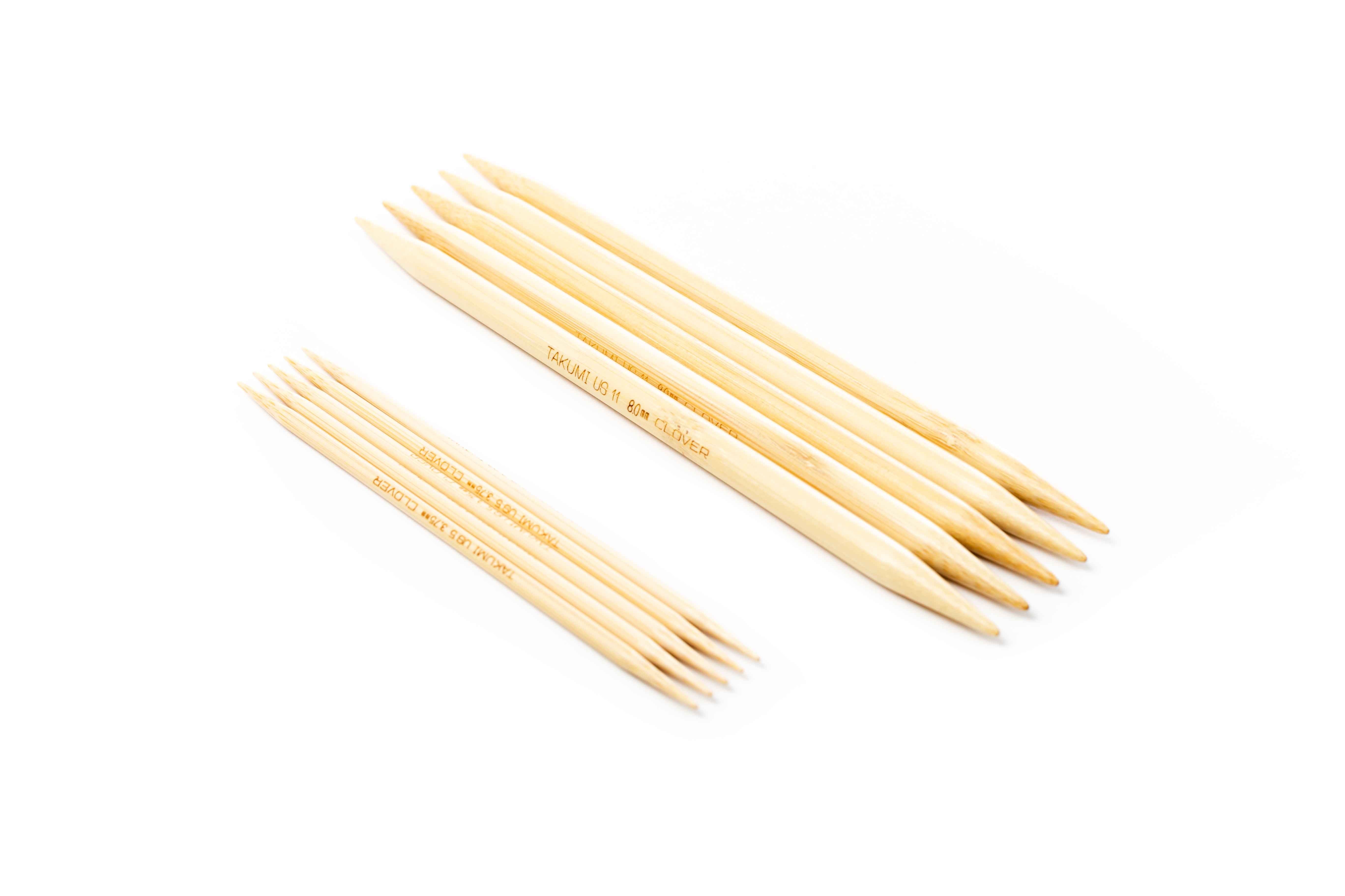 Clover Bamboo Double Point Knitting Needles 7