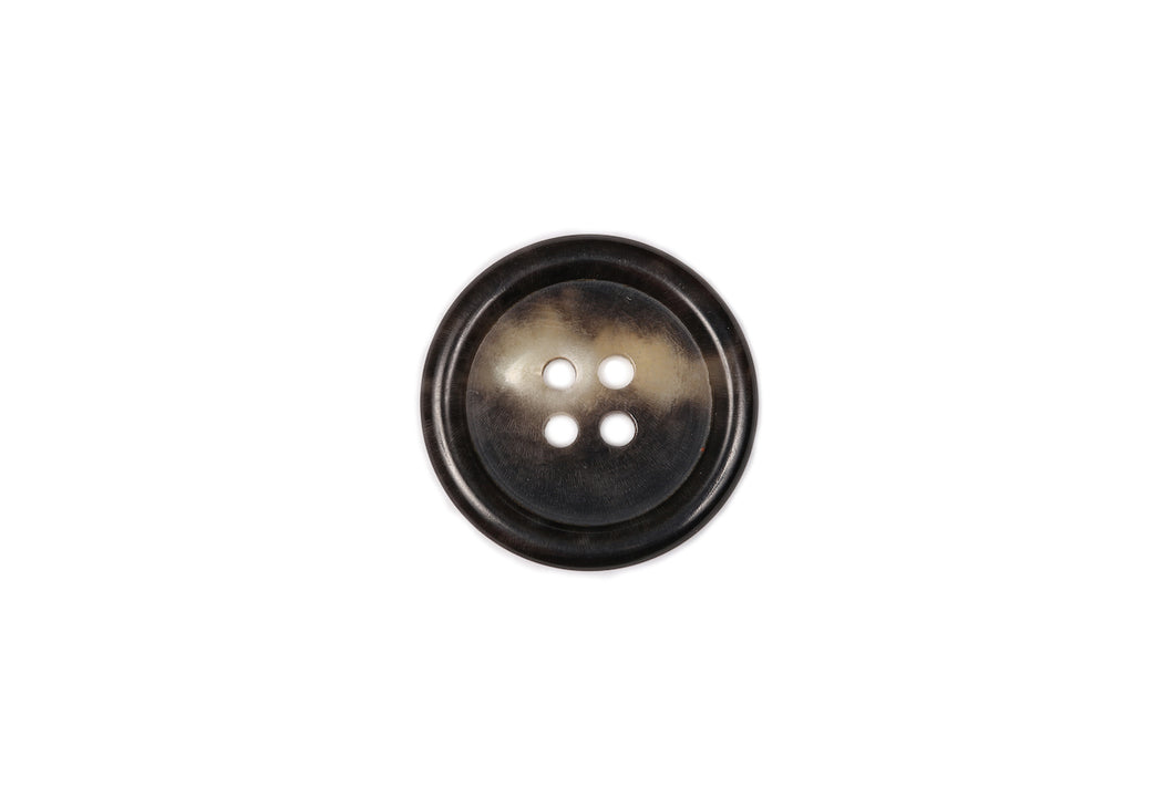 Skacel Collection - Button, Horn with Classic Rim Edge Round, 23 mm