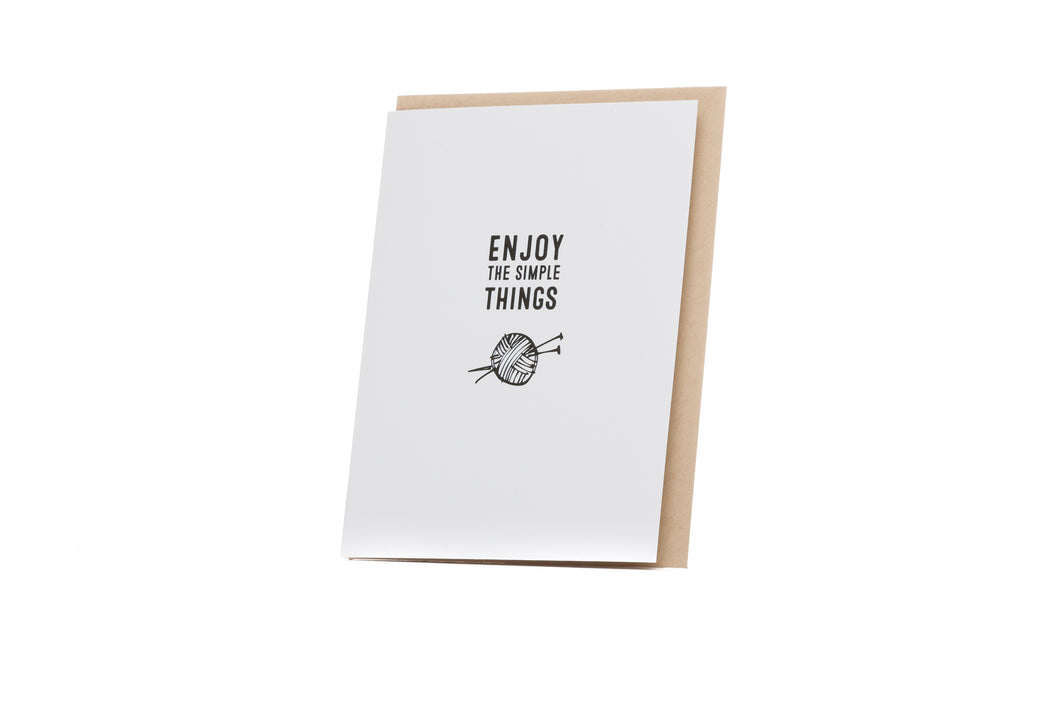 Enjoy the Simple Things Card