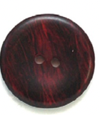 Skacel Collection - Plastic Black with Red Streaks Round - 30 mm