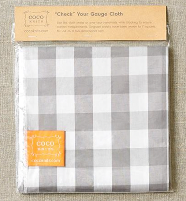 Cocoknits Check your Gauge Cloth