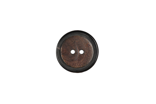 Skacel Collection - Button, Black/Brown Horn, 40 mm