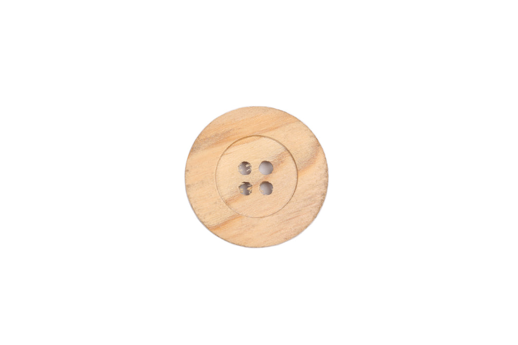 Skacel Collection - Button, Natural Wood Inset Center, 23 mm