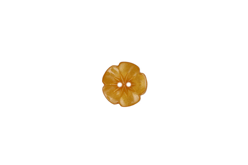 Skacel Collection - Button, Plastic Metallic Iridescent Flower, 15 mm