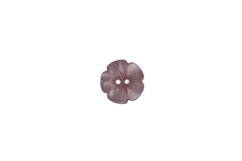 Skacel Collection - Button, Plastic Metallic Iridescent Flower, 15 mm