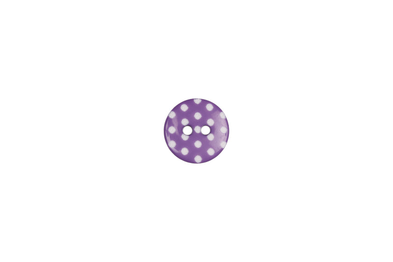 Skacel Collection - Button, Round Plastic Polkadots, 14 mm