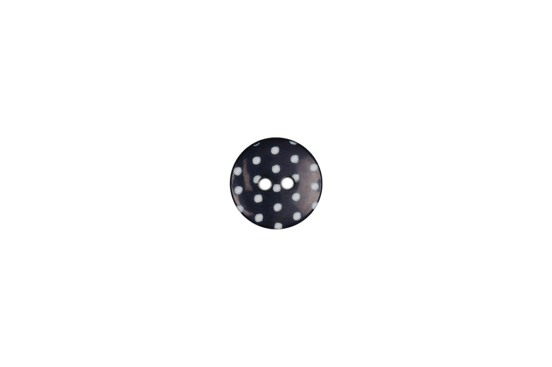 Skacel Collection - Button, Round Plastic Polkadots, 14 mm