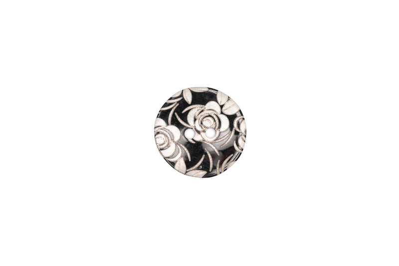 Skacel Collection - Button, Shell Roses Round, 20 mm