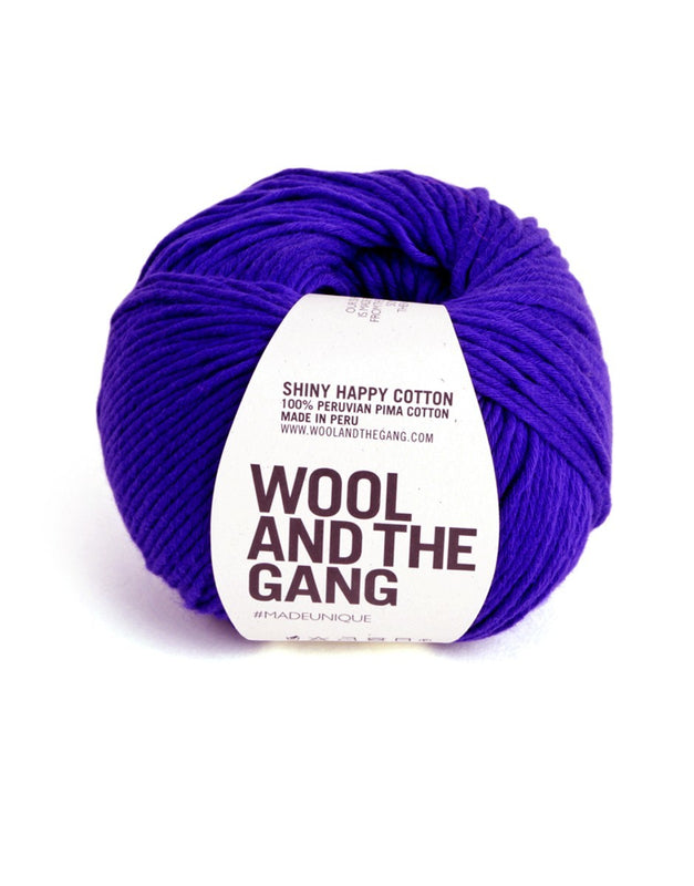 Wool and the Gang Shiny Happy Cotton 177 Chalk Yellow